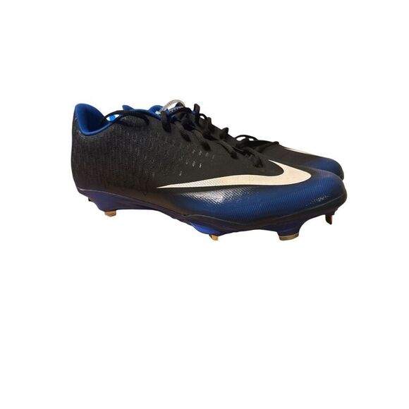 Nike Lunar Vapor Ultrafly Elite 2 Baseball Cleats AO7946-005 Black/Blue Size  14 - Picture 2 of 7